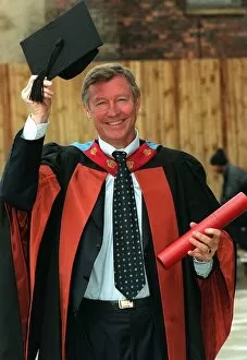 Images Dated 26th March 1998: Alex Ferguson manager of Manchester United recieives his fourth honourary degree