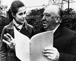 Core26 Gallery: Alfred Hitchcock director with actress Claude Jade 1969