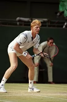 Images Dated 5th July 1989: All England Lawn Tennis Championships at Wimbledon Mens Singles Boris Becker