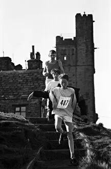 Images Dated 14th October 1990: All the fun of the run... 140 pupils, parents, friends and even pets from Newsome High