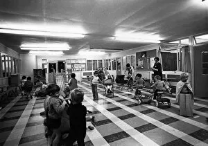 Images Dated 19th December 1970: All play at the factory. Light and airy and lots of room to play any games