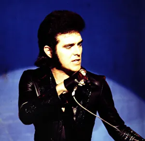 Images Dated 14th June 1974: Alvin Stardust - Pop Star seen here during rehearsals for the BBC television