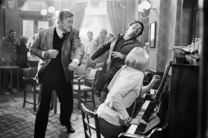 American actor John Wayne working on his first London based film called Brannigan which American actor John Wayne working on his first London based film called Brannigan which