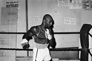 Images Dated 24th October 1980: American boxer Marvin Hagler in London to challenge WBC