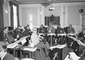 American clarinetist Benny Goodman seen here rehearsing for a Albert Hall concert at American clarinetist Benny Goodman seen here rehearsing for a Albert Hall concert at