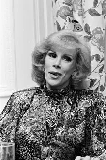 Images Dated 10th December 1983: American Comedian Joan Rivers, 10th December 1983