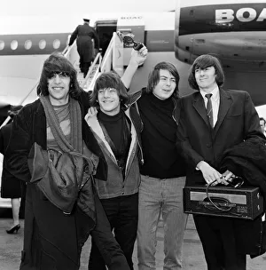 00714 Gallery: American group The Lovin Spoonful arrive at London airport from New York