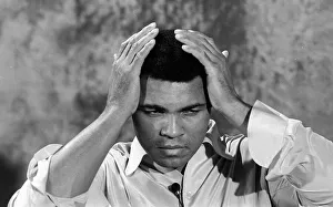 Former American heavyweight boxing champion Muhammad Ali looking in relaxed mood shortly Former American heavyweight boxing champion Muhammad Ali looking in relaxed mood shortly