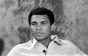 Former American heavyweight boxing champion Muhammad Ali looking in relaxed mood shortly Former American heavyweight boxing champion Muhammad Ali looking in relaxed mood shortly
