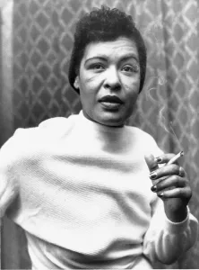 00155 Gallery: American jazz singer Billie Holiday Jazz Singer in the UK ahead of her first concert