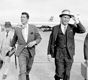 Core26 Gallery: American musician and screen legend Frank Sinatra arrives at Heathrow airport in London