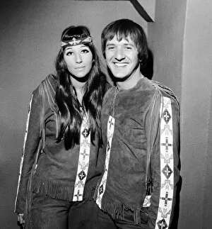 Archiveids Gallery: American pop singers Sonny and Cher. London, 22nd August 1966