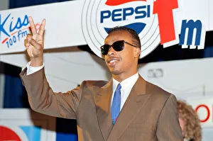 American rapper MC Hammer visiting Stockwell Park Comprehensive school in south London American rapper MC Hammer visiting Stockwell Park Comprehensive school in south London