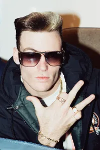 American rapper Vanilla Ice poses during his visit to London. 3rd December 1990 American rapper Vanilla Ice poses during his visit to London. 3rd December 1990