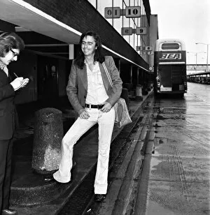 Images Dated 15th March 1974: American rock singer Alice Cooper arrives in London ahead of his tour