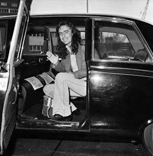Images Dated 15th March 1974: American rock singer Alice Cooper arrives in London ahead of his tour