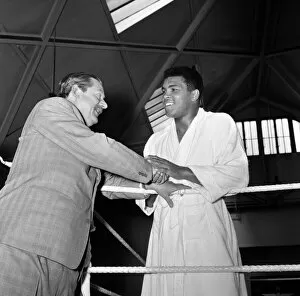 American world champion heavyweight boxer Muhammad Ali (formerly Cassius Clay