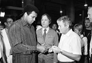 Images Dated 12th August 1983: American former world champion heavyweight boxer Muhammad Ali