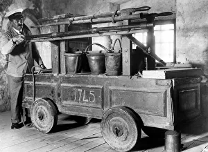 Ancient Fire Engine Newsham Ragg. August 1934 Ancient Fire Engine Newsham Ragg. August 1934