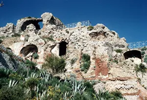 Ancient ruins of the Palace of Tiberius Isle of Capri in Italy Ancient ruins of the Palace of Tiberius Isle of Capri in Italy