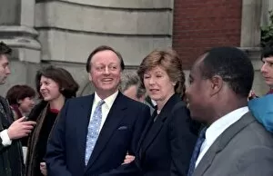 Images Dated 7th February 1996: Andrew Parker Bowles & Rosemary Pitmans wedding at Chelsea Registrars Office