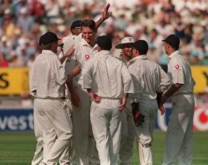 Andy Caddick cricket player of england july 1999 Celebrates after he takes Andy Caddick cricket player of england july 1999 Celebrates after he takes