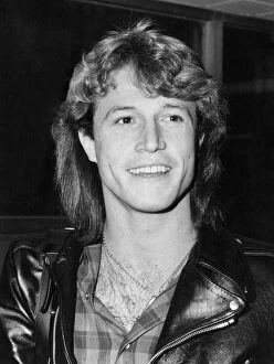 Images Dated 25th February 1980: Andy Gibb, younger brother of Maurice, Barry and Robin Gibb of the Bee Gees pop group