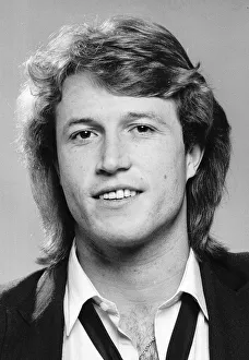 Andy Gibb the youngest member of the Bee Gees pop group Andy Gibb the youngest member of the Bee Gees pop group