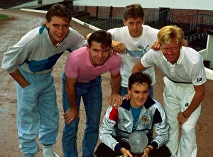 Andy Walker with Scotland team-mates September 1987 Andy Walker with Scotland team-mates September 1987