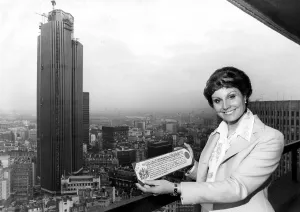 Angela Rippon after receiving freedom of City of London. 5th July 1978 Angela Rippon after receiving freedom of City of London. 5th July 1978