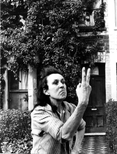 Animal lover Miss Margaret Williiams, outside her house in Richards Street, Cathays Animal lover Miss Margaret Williiams, outside her house in Richards Street, Cathays