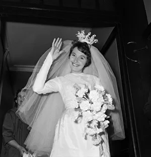 01159 Gallery: Ann Donoghue arrives for her wedding at St Patricks Church, Soho Square, London