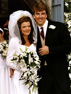 Annabel Croft Swimmer and TV Presenter at her wedding to Mel Coleman Annabel Croft Swimmer and TV Presenter at her wedding to Mel Coleman