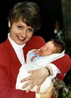 Images Dated 26th May 1993: Anne Diamond TV Presenter with Baby