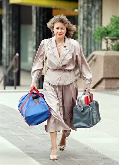 Images Dated 15th July 1989: Anne Jones, girlfriend of Ken Dodd, pictured during his tax fraud trail. 15th July 1989