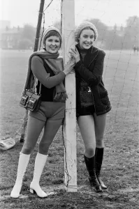 Anne Kirkbride (aged 17 - right) and Clare Sutcliffe (left - who played Denise Anne Kirkbride (aged 17 - right) and Clare Sutcliffe (left - who played Denise