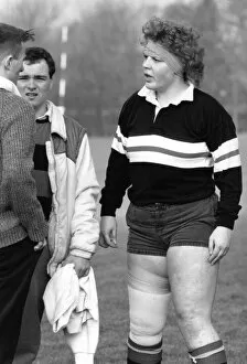 Images Dated 26th February 1988: Annie Turner, an 11 stone student who terrorised opponents whilst playing Rugby for