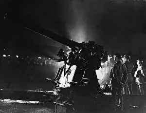 Anti Aircraft gun crew seen here in a demonstration just prior to the outbreak of war Anti Aircraft gun crew seen here in a demonstration just prior to the outbreak of war
