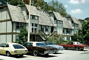 Images Dated 1st July 1978: The apartment of footballer Rodney Marsh at Tampa Bay, Florida withg cars parked outside