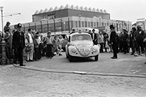 An aquatic VW Beetle at Blackpool beach. It has previously competed in the annual Isle of An aquatic VW Beetle at Blackpool beach. It has previously competed in the annual Isle of