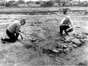 Archaelogical dig at Bermuda Village, Nuneaton. Eileen Gooder of the Department of
