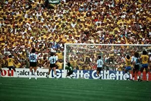 Images Dated 2nd July 1982: Argentina v Brazil World Cup 1982 football
