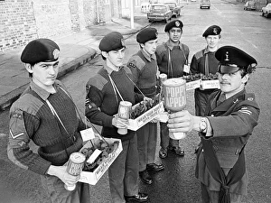 Army Cadets selling Poppies ahead of Remembrance Day, Teesside, November 1976 Army Cadets selling Poppies ahead of Remembrance Day, Teesside, November 1976