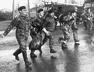 Images Dated 15th November 1977: Army personnel take over the duties of the firefighter during the firemen'