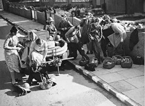 00154 Gallery: ARP women prepare for an an exercise with fire fighting equipment during WW2 1942