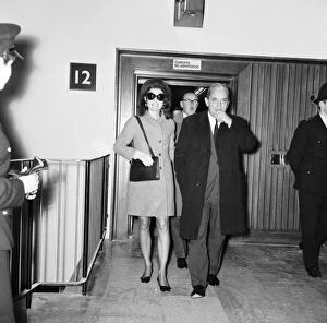 00489 Gallery: Arrival of Greek shipping tycoon Aristotle Onassis and his wife Jacqueline Onassis
