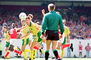 Arsenal v Norwich league match at Highbury, Saturday 15th August 1992 Arsenal v Norwich league match at Highbury, Saturday 15th August 1992