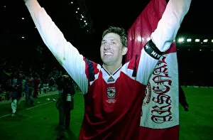 Images Dated 5th May 1994: Arsenal v Parma - European Cup Winners Cup 1994 Tony Adams celebrating after