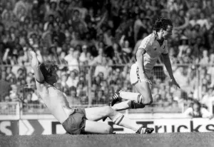 Arsenal v West Ham United FA Cup Final 1980 A spirited goal-rush by West Ham' Arsenal v West Ham United FA Cup Final 1980 A spirited goal-rush by West Ham'