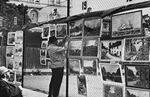 An art exhibition at the Winter Gardens in Weston-super-Mare, Somerset. July 1972 An art exhibition at the Winter Gardens in Weston-super-Mare, Somerset. July 1972